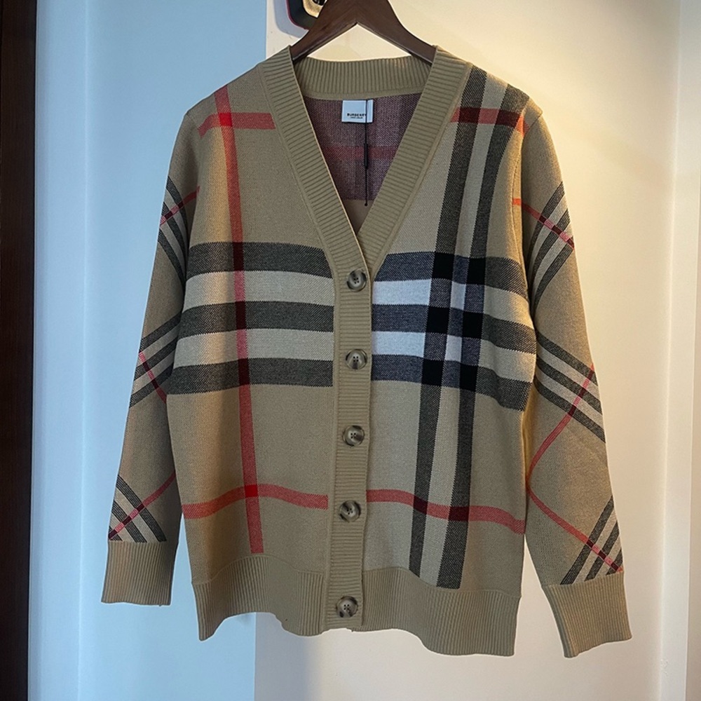 Burberry Vintage Check V-Neck Cardigan